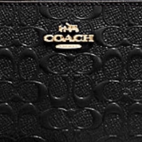 COACH Corner Zip Wristlet Patent Leather - Picture 2 of 8